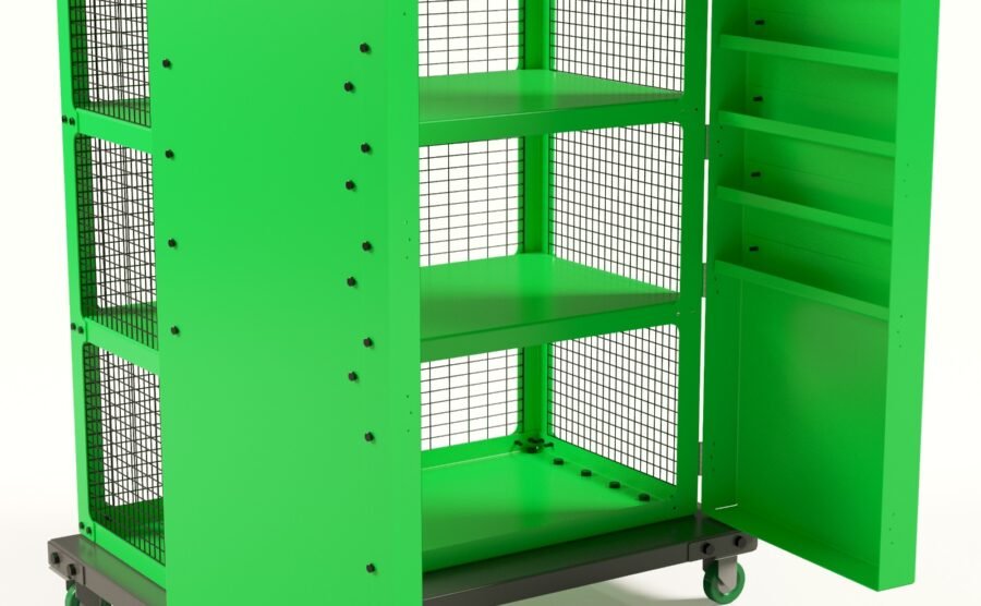 Heavy-Duty Industrial Mobile Storage Locker
